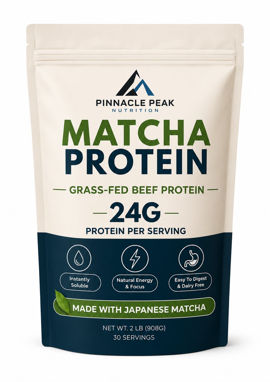 Matcha Grass-Fed Beef Protein Powder - 30 Servings