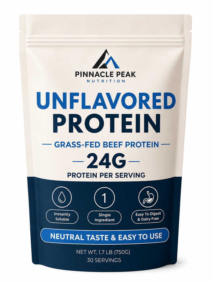 Unflavored Grass-Fed Beef Protein Powder - 30 Servings