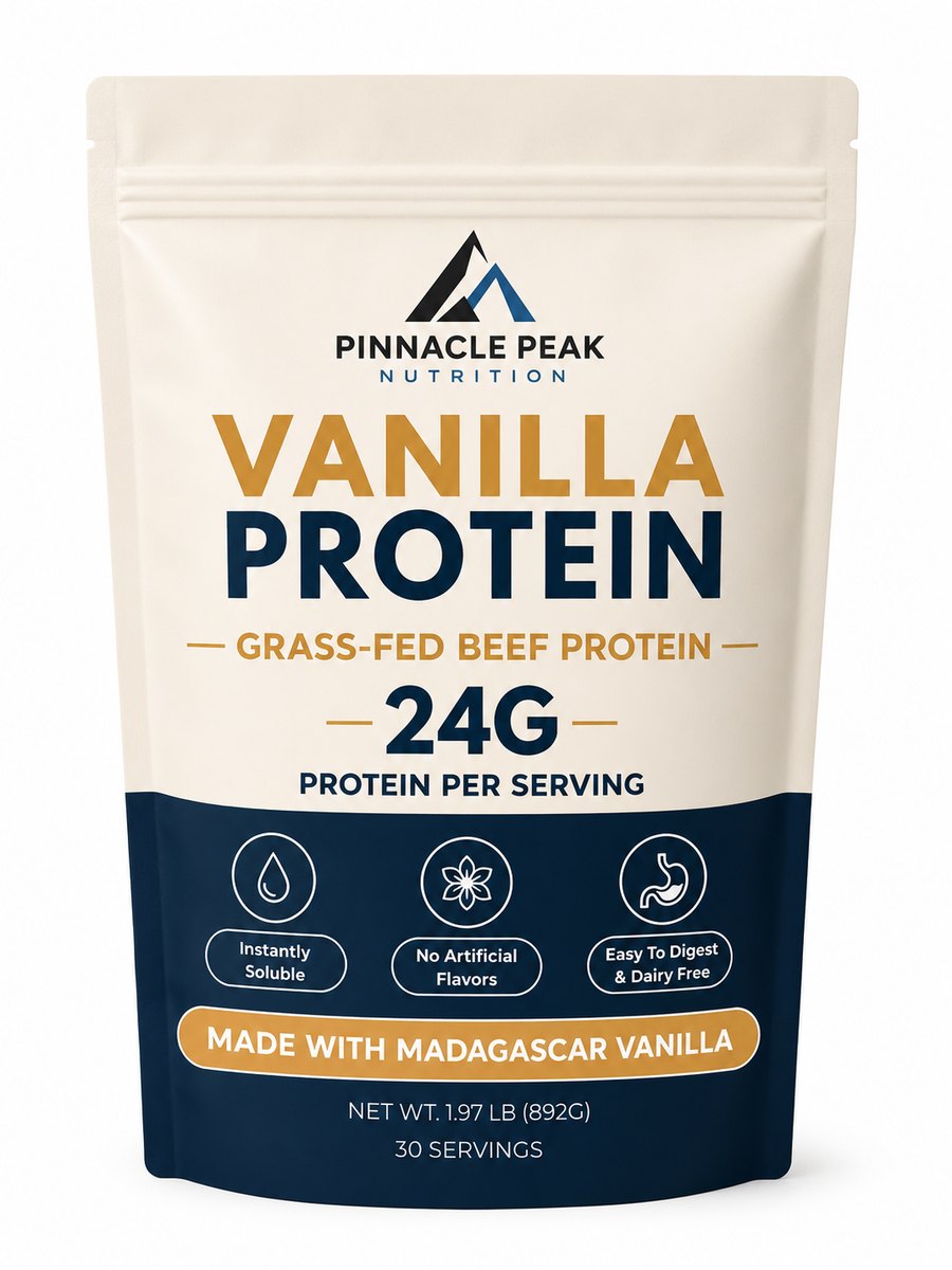 Vanilla Grass-Fed Beef Protein Powder - 30 Servings